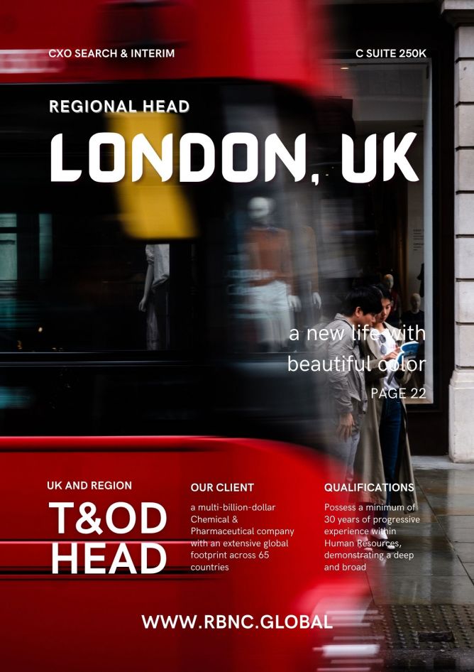 Jobs: Regional Head - Talent & Organizational Development (Europe Region)