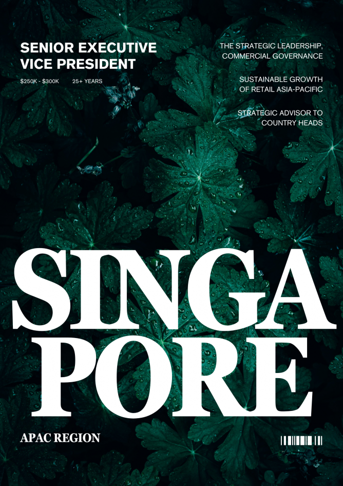 Jobs: Senior Executive Vice President (SEVP), APAC